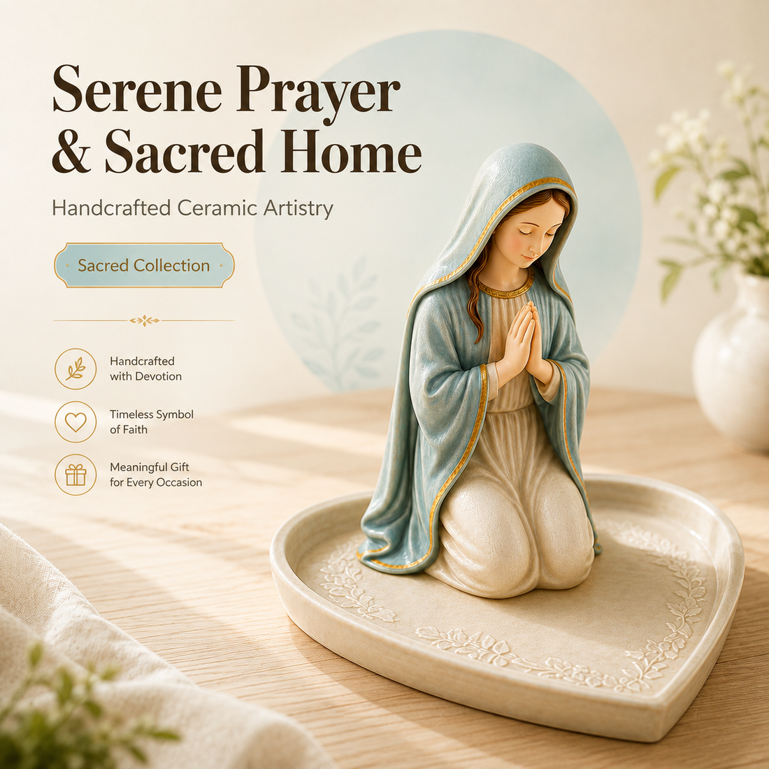 Virgin Mary Rosary Holder