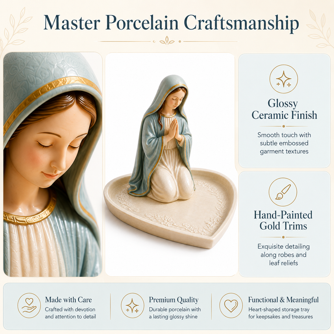 Virgin Mary Rosary Holder