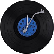 Retro Vinyl Record Wall Clock, 11.8 in Battery Operated Music Room Decor, Lightweight Durable Wall Art Gift for Living Room B