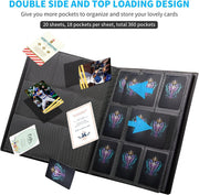 360-Card Binder – 9-Pocket Side-Loading Album