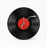 Retro Vinyl Record Wall Clock – 11.8 in