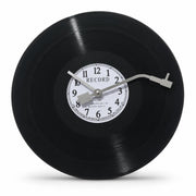Retro Vinyl Record Wall Clock, 11.8 in Battery Operated Music Room Decor, Lightweight Durable Wall Art Gift for Living Room B