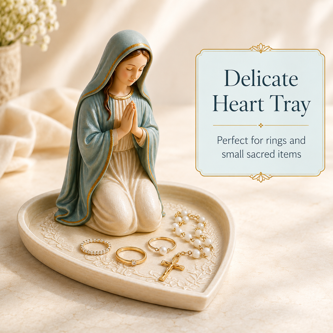 Virgin Mary Rosary Holder
