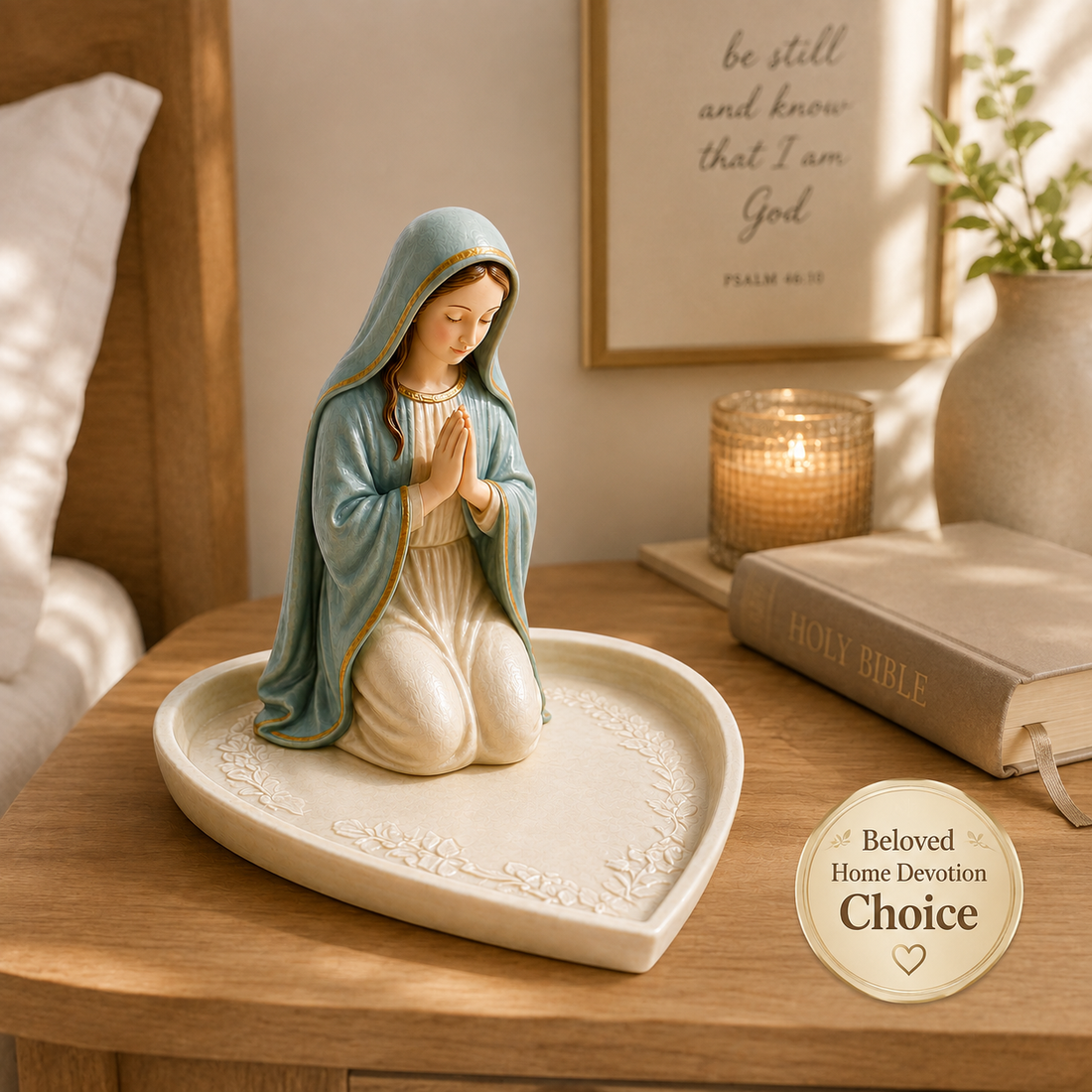 Virgin Mary Rosary Holder