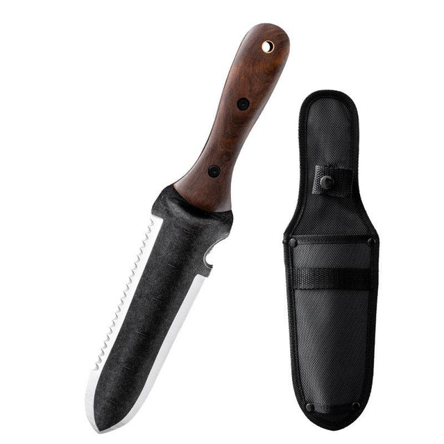 Garden Trowel with Sheath – Stainless Steel & Walnut
